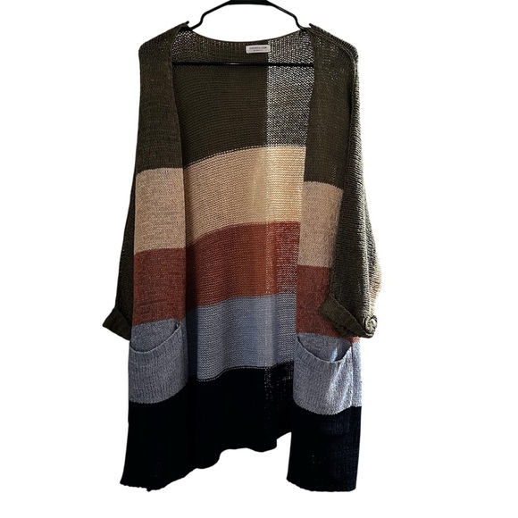 Chic Soul Sweaters - Chic Soul Striped Multicolor Women's Sweater